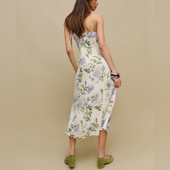 Reformation Emely Dress In Serenity, new without tags, never worn, no flaws. - Picture 4 of 7